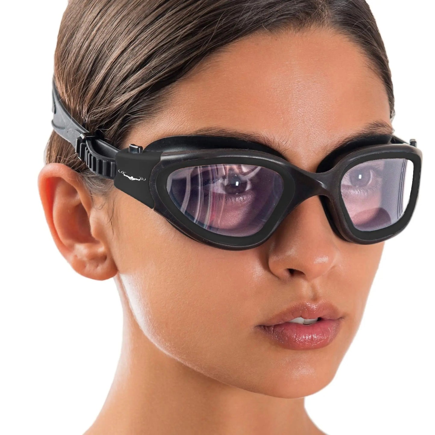 DX Wide View Swim Goggles + SHOCK Protective Case